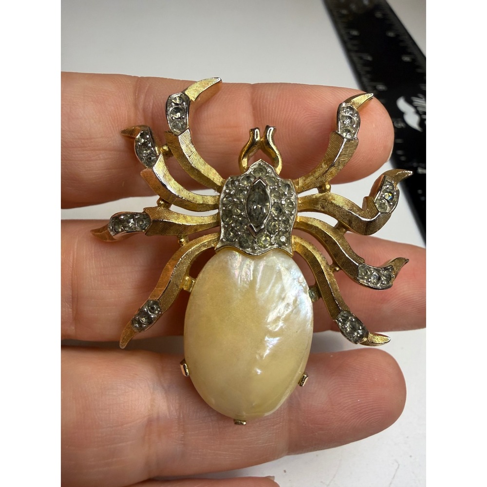 Trifari Alfred Philippe Spider Brooch Signed Rare Vintage